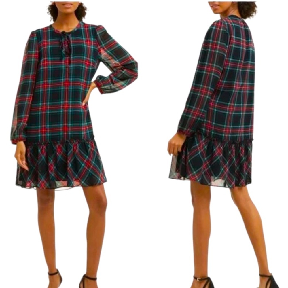 Draper James Rossane Shift in Georgia Plaid Dress - Picture 2 of 5